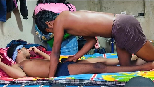 Midnight Threesome, Young Indian Men Explore Passion And Romance In Hotel Room Escape