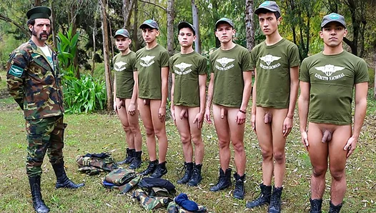 Soldier Training Turns into Wild Gay Orgy Action