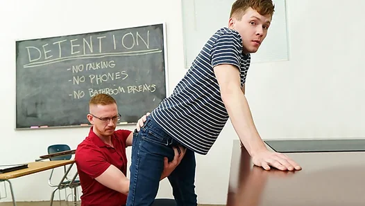 Professor Kayman Gives Naughty Student a Strict Lesson in Detention