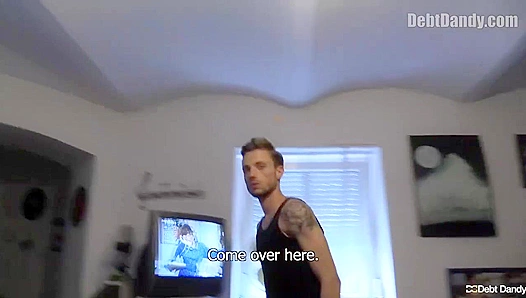 Shredded Bottom Eats Ass, Gets Fucked Hard – Debt Dandy