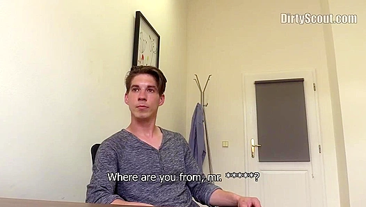 Skinny Euro Twink Spreads Wide for That Thick Cock - Dirty Scout