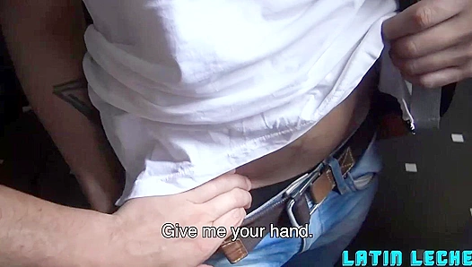 Latin Stallion Gets a Massive Facial - Hot cum shot!