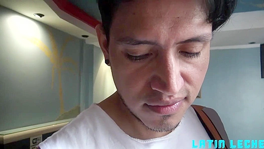 Latin Stallion Gets a Massive Facial - Hot cum shot!