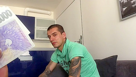 Tattooed Edgelord Pays Off Hung Loan Shark - Inked Indebtedness