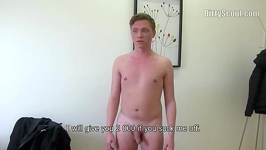 Amateur Hottie Takes Huge Cumshot After Rough Anal - Dirty Scout