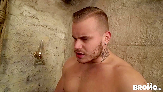 Ryan Cage and His BDSM-Addict Friend Fuck Wildly in the Dungeon