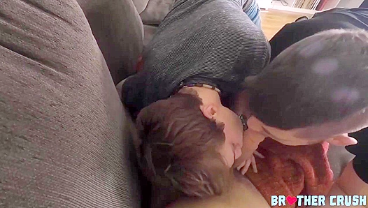 Bareback Threesome ~ Twink Brothers Conor & Zach's Intense Brother Crush