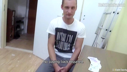 Broke Hottie Cums Covered After Raw Anal - Debt Dandy