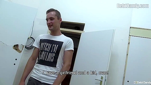 Broke Hottie Cums Covered After Raw Anal - Debt Dandy