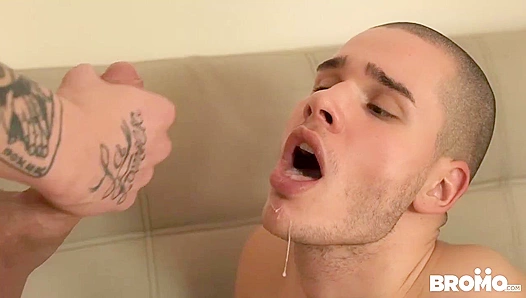 Roomie Surprises Masturbating Dude with Rough Anal Sex - Bromo US