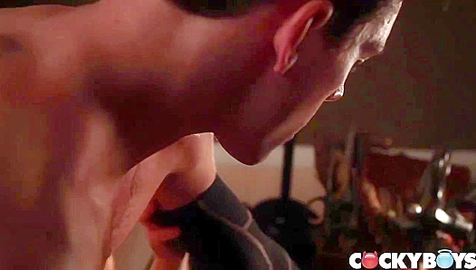 Levi Michaels Deepthroats Then Rides Tayte Hanson's Dick - Cocky Boys