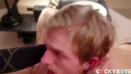 Levi Michaels Deepthroats Then Rides Tayte Hanson's Dick - Cocky Boys