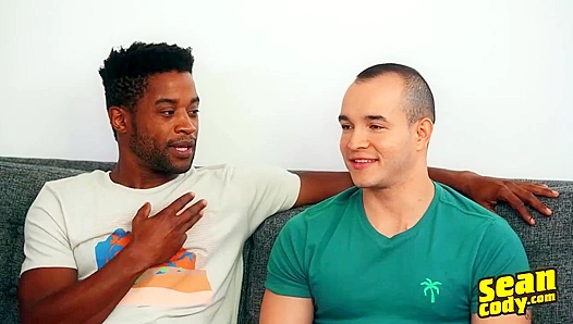 Landon & Dante ~ Hot Amateur Interracial Gay Action