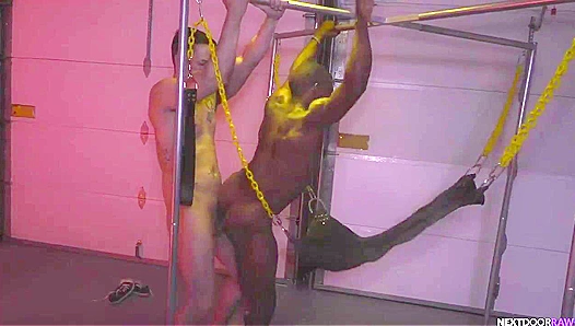 Nic Sahara & Adrian Hart ~ Intense Interracial Gape Next Door