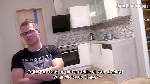 Debt Dandy ~ Nerdy Amateur Fucked by His Collector