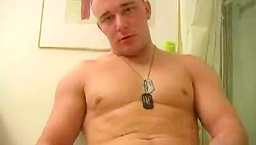 Hard-Ass Soldier Anthony Joins the Circle Jerk Boys for Rough Cock Action