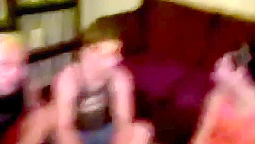 Vintage Messy Orgy ~ Amateur Hunks Get Filthy Together