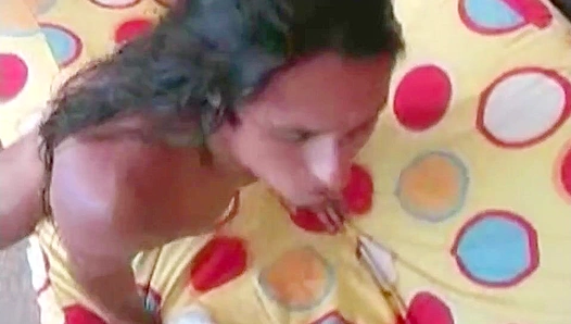 Long-Haired Eduardo Strokes His Massive Cock for Circle Jerk Boys