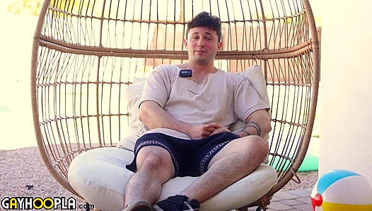 Trent Fox Strokes His Massive Cock, Proving He's a True Stud