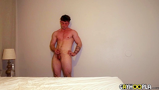 Trent Fox Strokes His Massive Cock, Proving He's a True Stud