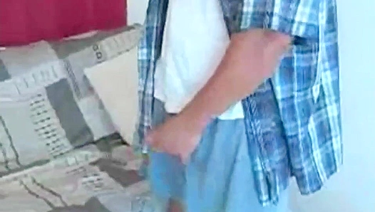 P.R. Power Shows Off His Massive Cock and Masturbates Intensely