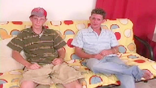 Spotlight Seduction ~ Two Hot Dudes Masterbating Together