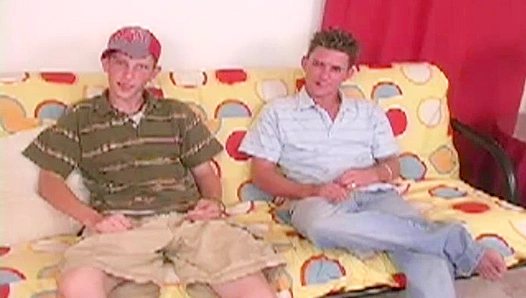 Spotlight Seduction ~ Two Hot Dudes Masterbating Together