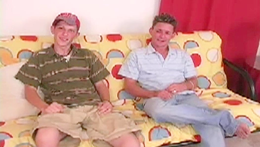 Spotlight Seduction ~ Two Hot Dudes Masterbating Together
