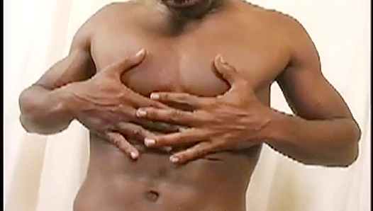 Jimmy Flexes His Massive BBC While Masturbating on the Bed