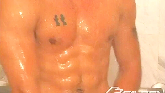 Stunning Gabriel Shows Off His Hot Body in the Shower - Falcon Studios