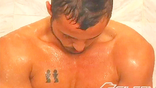 Stunning Gabriel Shows Off His Hot Body in the Shower - Falcon Studios