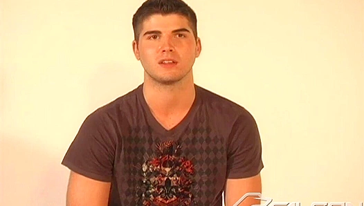 Matt Strokes Hard Against Sexy White Backdrop - Falcon Studios