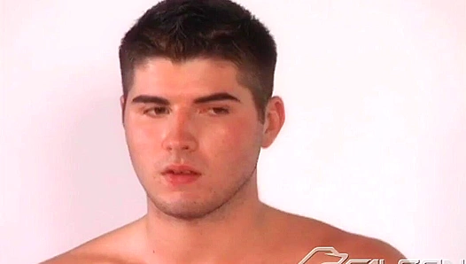 Matt Strokes Hard Against Sexy White Backdrop - Falcon Studios