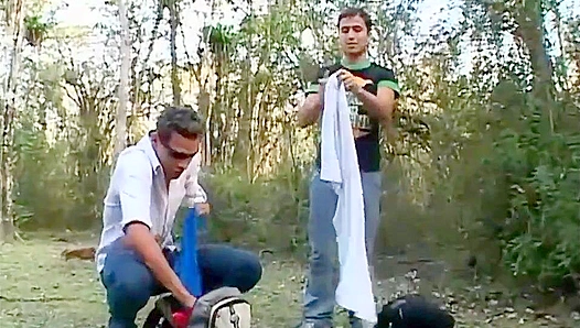 Armando & Alesandro ~ Toy Play & Outdoor Anal Fun - Lollipop Twinks