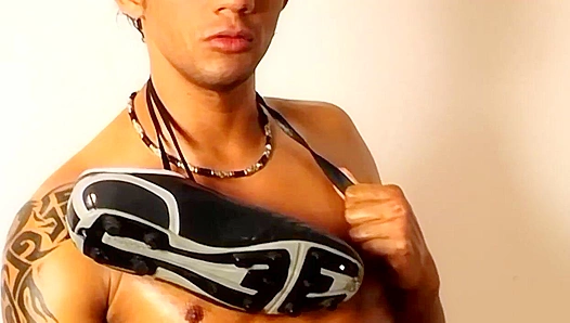Soccer Hunk Brenno Gets Wild ~ Shoe Fetish Fuck