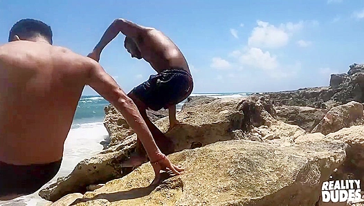 Latin Lovers Athuel & Saul Steam Up the Shower -Reality Dudes Bang