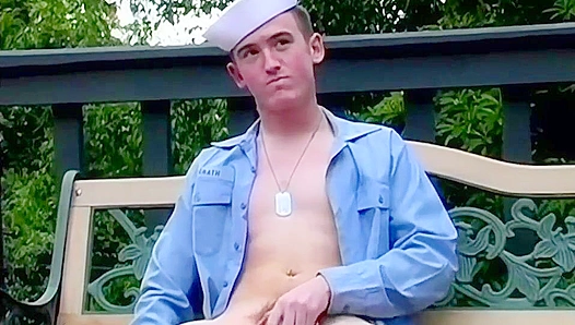 Hairy Soldier Cocks Explode During Steamy Outdoor Makeout