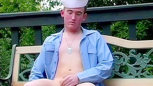 Hairy Soldier Cocks Explode During Steamy Outdoor Makeout