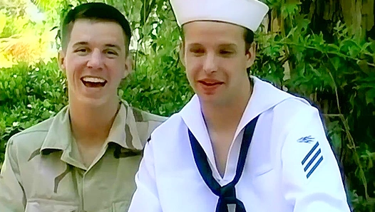 Hot Military Men Enjoy Rough Anal and Facial Bliss