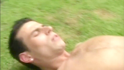 Outdoors Surprise ~ Amateur Dudes Thrill in Unlikely Threesome Adventure