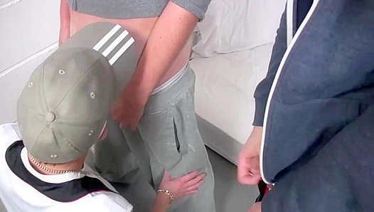 Three Horny Chavs Share a Perfect Fuck - Staxus