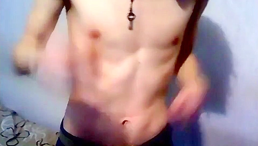 Emo Twink Samuel Strokes to Bliss, Cuming All Over His Hand