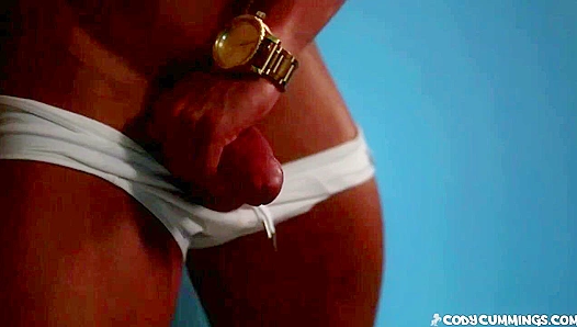 Cody Cummings Plays All Day with His Big White Cock