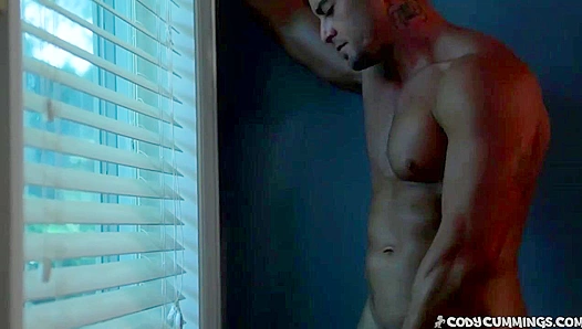 Cody Cummings Plays All Day with His Big White Cock