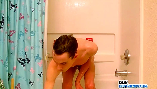 Tattooed Hottie Shows Off His Tramp Stamp Solo - OurBoyFriends