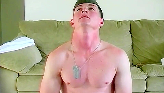 Saluting Stiff ~ Army Cocks Taste Best, Two Boys Agree