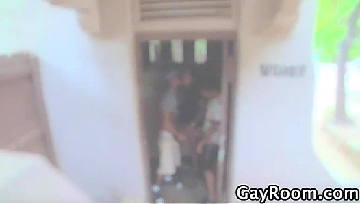 Marc Peron and His Boys Get Wild for a Public Quickie - Gay XXX