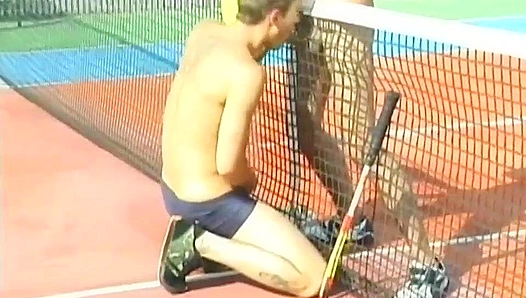Passionate Outdoor Fuck ~ Skinny Tennis Hotties Go Wild