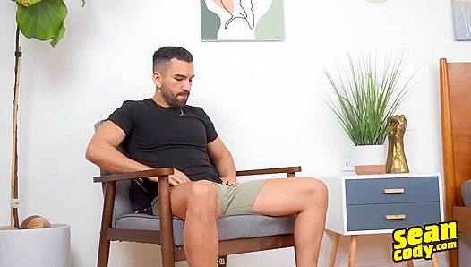 Muscular Go-Go Dancer Strokes His Meaty Cock for Camera - Sean Cody