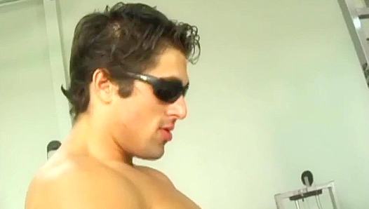 Muscular Dudes Get Savage in Gym Bang Session